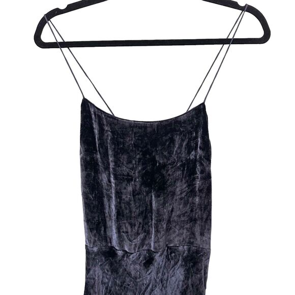 GREY JASON WU Velvet Open Back Maxi Dress NWOT Sz 4 - Picture 6 of 7